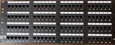96-Port CAT5e Patch Panel Rack Mount RJ45 T568A/B Ethernet Tested / Clean