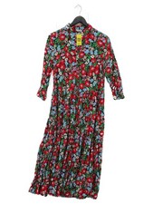 Hush Shirt Maxi Dress UK10 in Multi