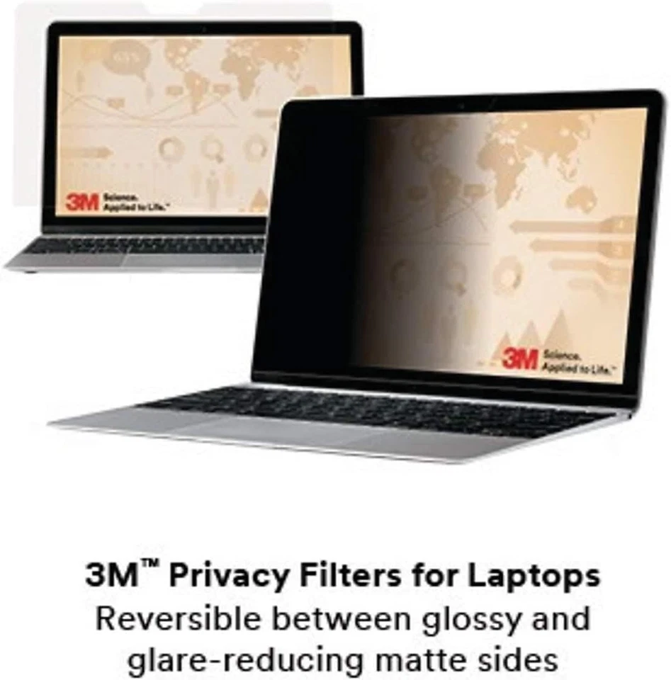 3M PF140W9B Privacy Filter. 14 inch black 14.0" Widescreen (16:9)  - Image 2 of 4