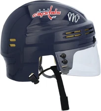 Ryan Leonard Washington Capitals Autographed Navy Mini Helmet