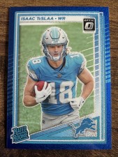 2025 Panini Optic Rated Rookie Isaac Tesla Blue Glitter SSP Case Hit RC Lions