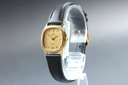 [Almost MINT] Vintage OMEGA De Ville Cal.1375 Quartz Gold 21mm Women's Watch - 第 5/14 張圖片