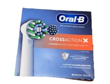Oral-B CrossAction Replacement Brush Heads (10-Count). New