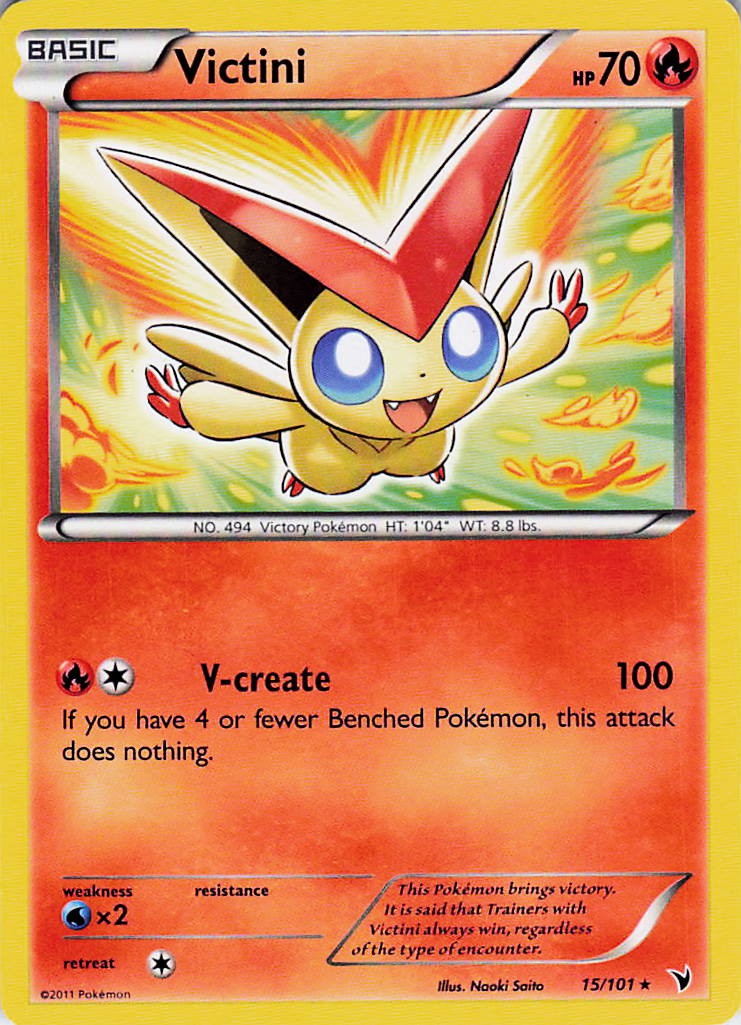Victini (15) Holo Rare 15/101 Naoki Saito