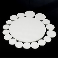 St&auml;rke 1,5mm PTFE Scheiben Solide Rund Platte D&auml;mpfende Dichtung &Phi;8mm~&Phi;100mm Dia