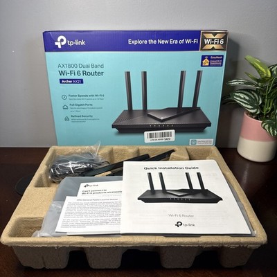 TP-Link AX1800 Dual Band WiFi 6 Router Archer AX21 - Gigabit Ports Easy Mesh