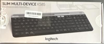 Logitech K585 Slim Multi-Device Bluetooth Keyboard Black QWERTY English