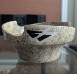 VTG Japanese Ikebana Sculpture Vase Flower Arrangement SUIBAN Pot MCM Scupltural