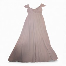 Birdy Grey Tan Chiffon Prom / Bridesmaid Dress Size S