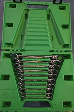 SK Professional Tools, Ratcheting Wrench SET/ Combination Wrench Set 1o Piece