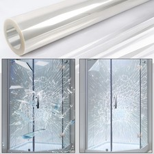 4Mil Security Window Film Shatterproof Transparent Self-Adhesive Anti Shatter Pr