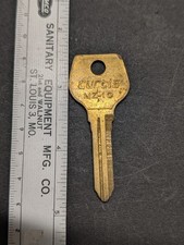 NOS UNCUT Curtis MZ-10 key blank made in USA