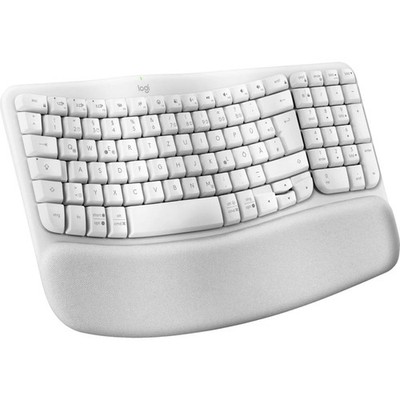 Logitech Wave Keys for Mac ergonomische Tastatur Off White Bluetooth Keyboard