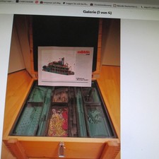 Märklin Großbaukasten MISSISSIPPI  Dampfer1082 , in Orig. Holzkiste, znbespielt