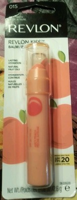 REVLON KISS BALM JUICY PEACH SPF 20 Net Wt. 0.09 Oz/2.6 g Brand New Never Opened