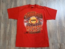 1995 Houston Rockets - NBA World Champions - Vintage NBA T-Shirt Large 