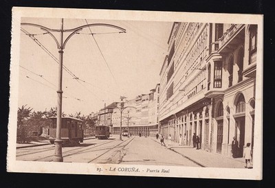 Postal La Coruña - Puerta Real - L.Roisin | eBay