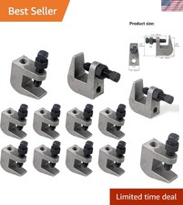Abrazaderas de viga superior, abrazadera de viga de varilla de seguridad de hierro UNC 3/8", apertura de mandíbula de 3/4", viga...