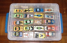 HUGE 20 Car TYCO, AFX, and Life-Like Slot Car Set with Shipping Case