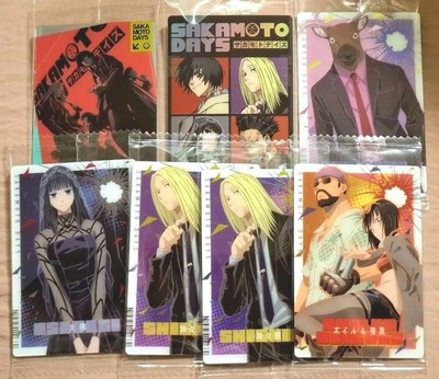 Sakamoto Days Anime Wafer Cards 7pcs Set Official Unused Collectible