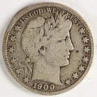 VG+ 1900 Barber Half Dollar