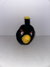 Angry Bird Plush Lot of 2 Blue and Black Birds Blue Jay Bomb Bird