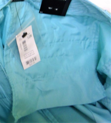 Pantalones para mujer The Limited pantalones elásticos al tobillo talla 12 azul brillante puño enrollado - Imagen 12 de 13