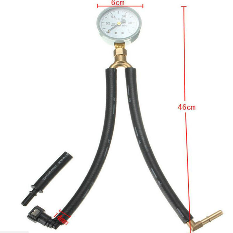 Car Gasoline Diagnosis Tester MPa Hose Gauge Test Fuel Pump Pressure