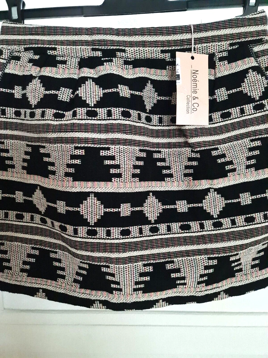 Jupe motif outlet aztèque