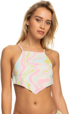 NWT Roxy Juniors Tropics Hype Cropped Tankini Top Multicolor Sz XS-XL $80 LLL306
