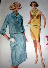 LOVELY VTG 1960s DRESS Sewing Pattern 12/32