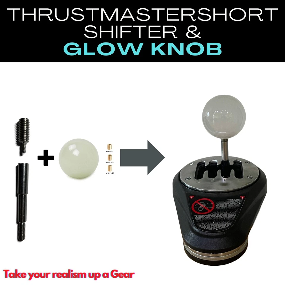Thrustmaster TH8A & TH8RS Short Shifter Mod and Glow in the dark gear Knob - Image 2 of 4