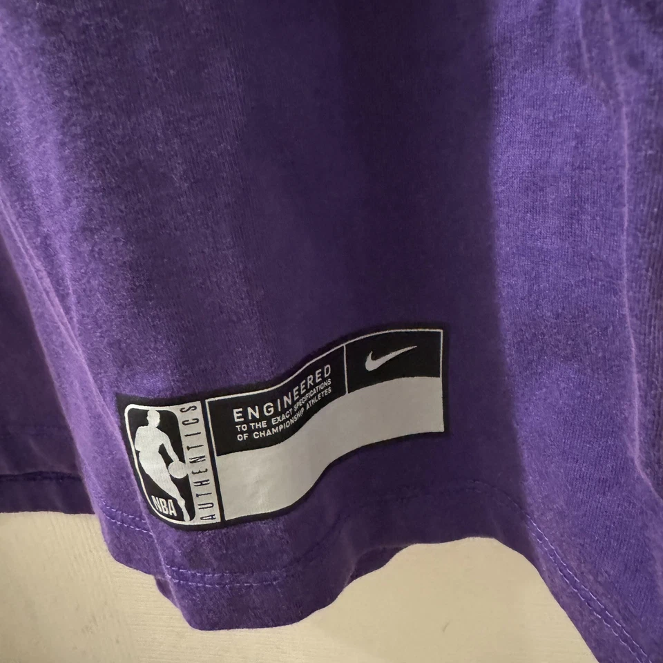 Nike Women's Medium City Edition Los Angeles Lakers Purple Long Sleeve T-Shirt - Image 3 of 4
