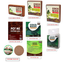 COCO COIR BLOCK  ORGANIC  COCONUT FIBRE  100% NATURAL  PLANTING COCO SOIL