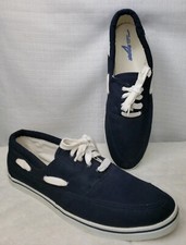 MENS SPERRY TOPSIDER BOAT SHOE DECK Cotton Canvas NAVY MEN SIZE 13