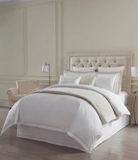 Luxury Hotel New $329 RITZ Queen Full Duvet Cover Mini Set Egyptian Cotton NWT