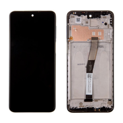 Original Xiaomi Redmi Note 9S  Display Touch Screen Glas Bildschirm Rahmen weiß
