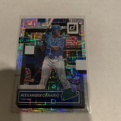 Alexander Canario 2022 Panini Donruss Vector Parallel Rated Prospect RP-12