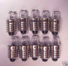 10X Screw Lens E10 Bulb 2.25V .25A for 2-C-D-AA E10 base Replacement 222 GE-222