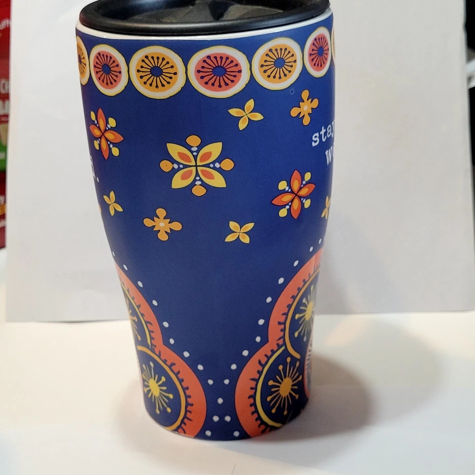 Taza de viaje Gift Craft 2015 BoHo Fun 16 oz. " Stay Wierd" Foto 4 de 4