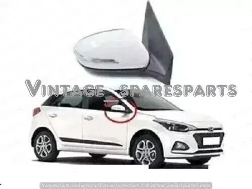 Espejo retrovisor de puerta plegable eléctrico RH-LH adecuado para Hyundai i20 Foto 3 de 4