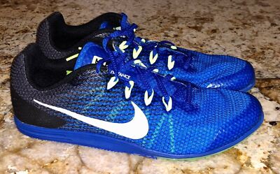 NIKE ZOOM RIVAL D 9 Cobalt Blue White Distance Track Spike NEW Mens Sz 11.5