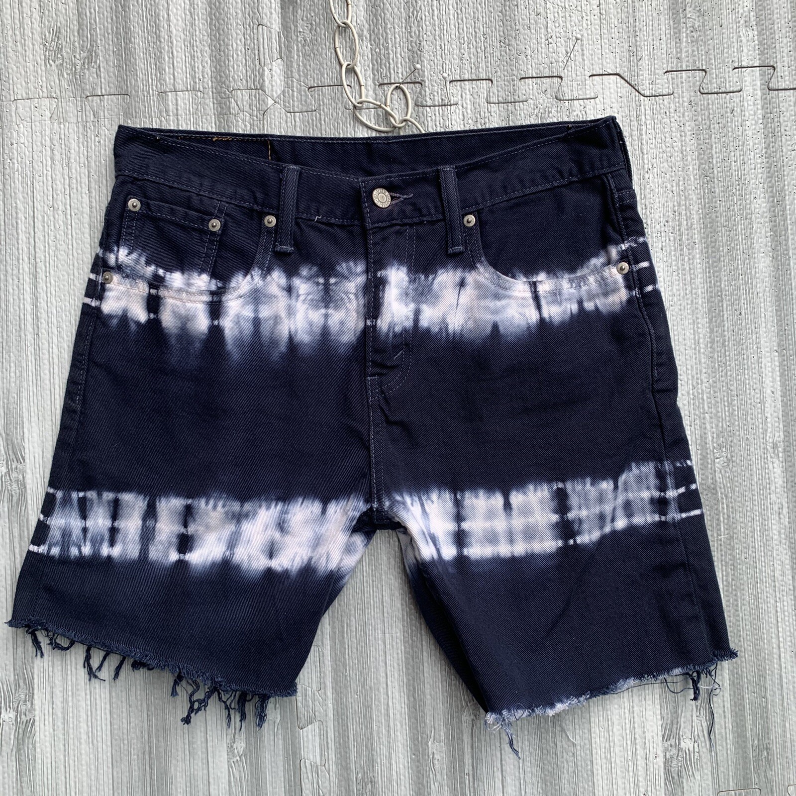 Levi's 508 Mens 30 Denim Tie Dye Jean Shorts DenCut … Gem