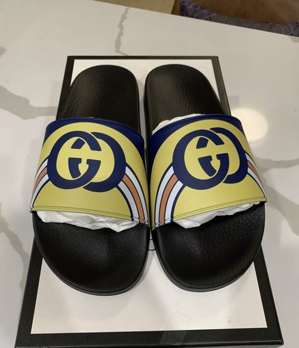 NIB Mens Gucci Interlocking G Rainbow 