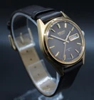 Vintage Seiko Automatic 17 Jewels 6309-7149 A2 Watch Brown Dial and Leather Band