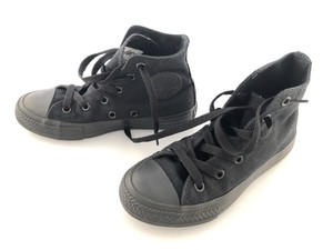 boys black high top converse
