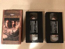 Pearl Harbor VHS, 2001, 2 Tape Set Ben Affleck, Kate Beckinsale, Josh Hartnett
