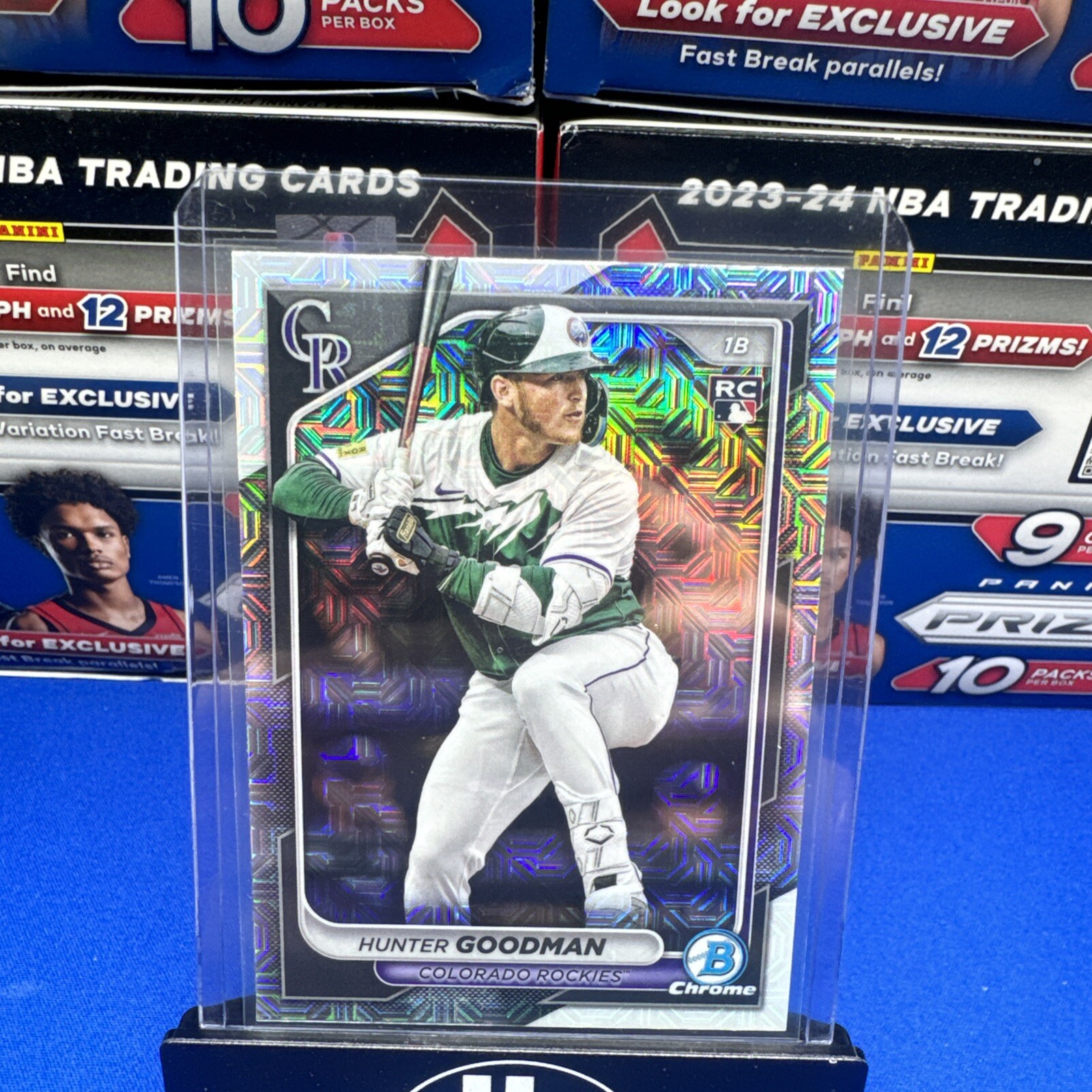 2024 Topps Bowman Chrome #25 Hunter Goodman RC Mojo Refractor