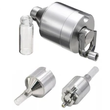 56mm Big Size Hand Metal Powder Grinder Hand Crank Spice Funnel Food Container