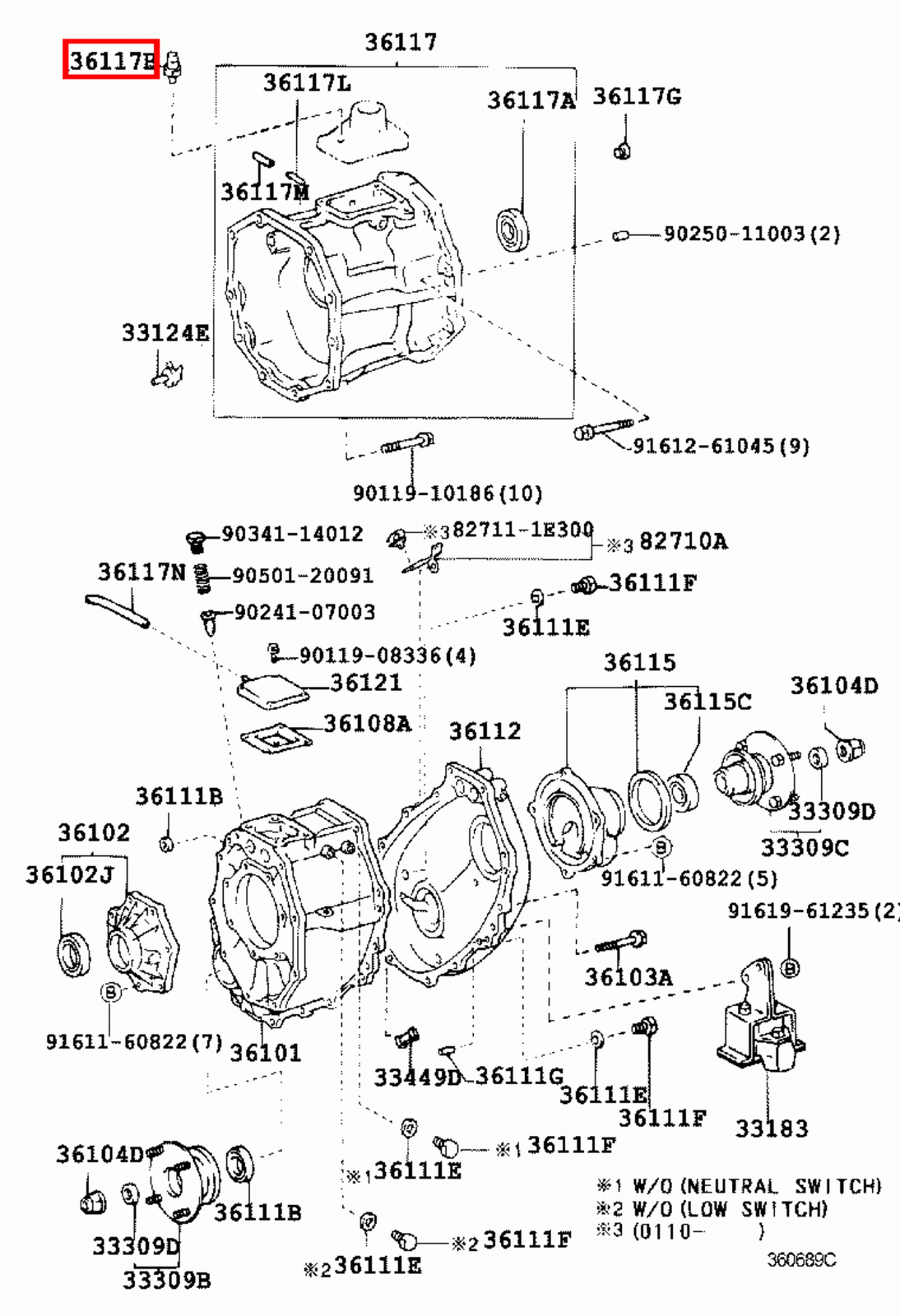Genuine LandCruiser HZJ76 HZJ75 HZJ74 HZJ73 Gearbox Transfer Case Plug
